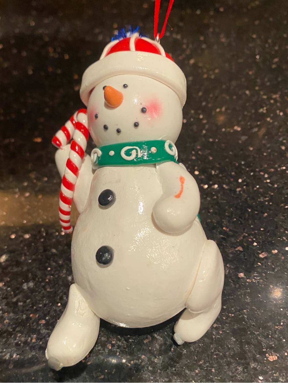 Skating Snowman Ornament - NWT